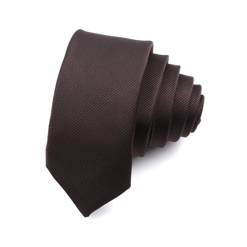 Men's casual 6cm tie men's tight tie red and black striped groom party dress and tie gift