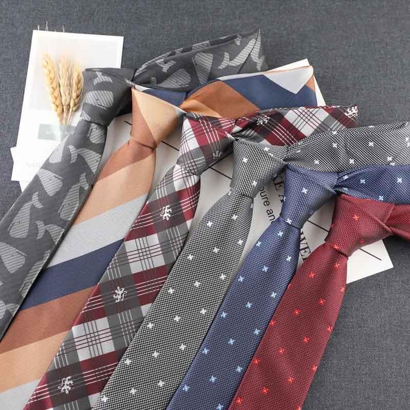 Fashion Classic Business Men's Tie Custom Stripe Necktie 100% Polyester Woven Men's Tie