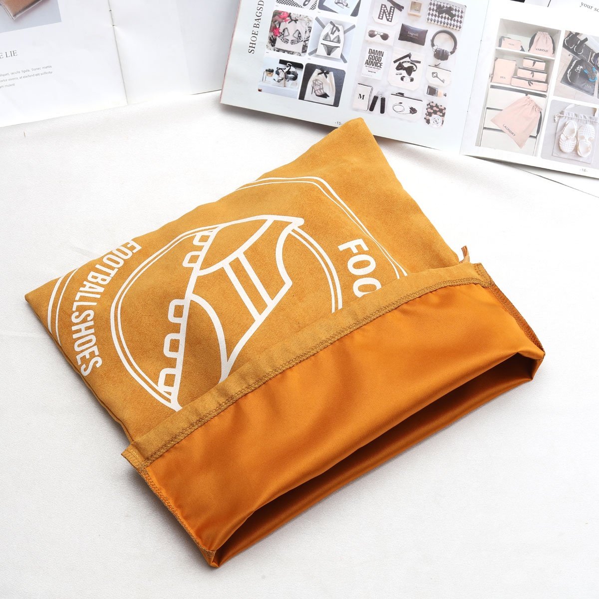 Custom Logo Printed Handbag Dust Bags Velvet Suede Drawstring Cosmetic Makeup Gift Cover Storage Dust Bags For Handbags Luxury