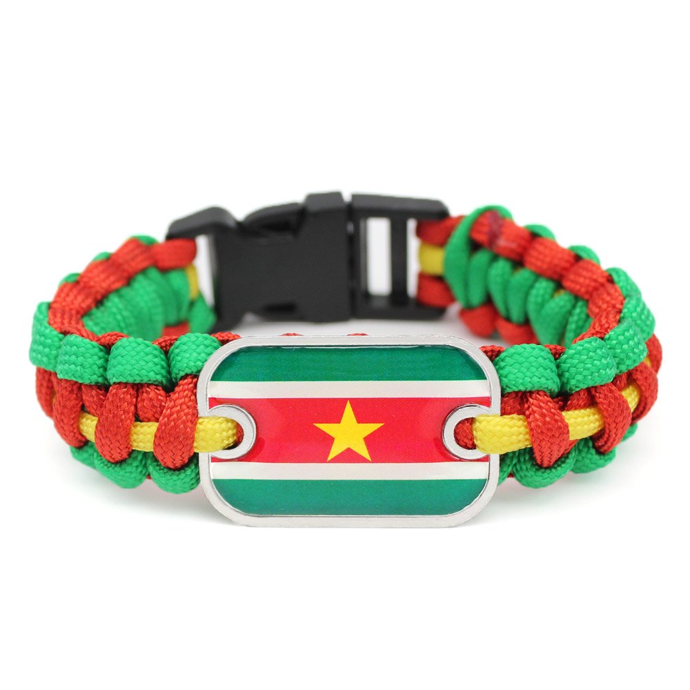 80 Models Caribbean Suriname Flag Map Tie Clip Ring Brooch Cuff Link Necklace Bracelet Earrings Key Chain Jewelry Set