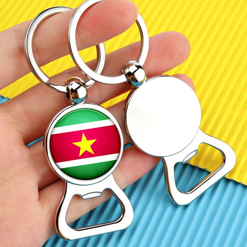 80 Models Caribbean Suriname Flag Map Tie Clip Ring Brooch Cuff Link Necklace Bracelet Earrings Key Chain Jewelry Set