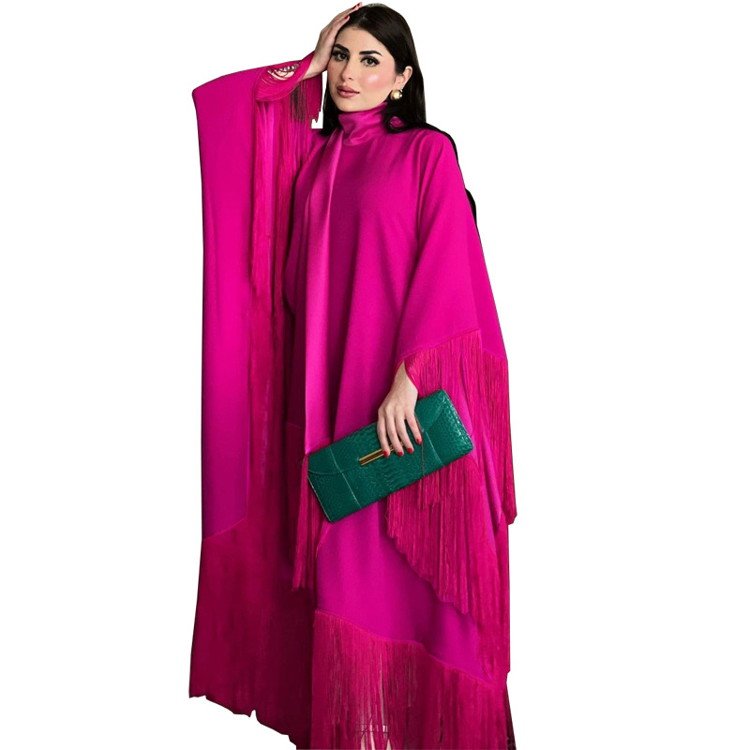 2024 Dubai Turkey Latest Fashion Black Mini Order 1 3 5 Pieces Turkish Women Muslim Dress Long Modest Closed Abaya With Pockets
