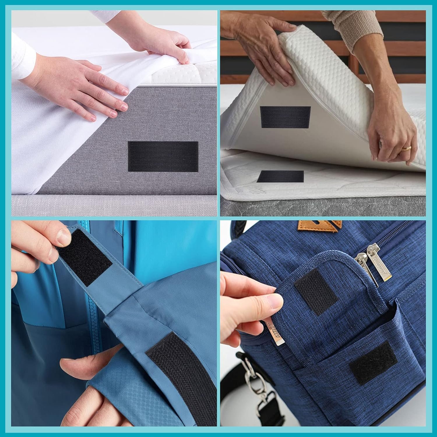 Self Adhesive Hooks And Loops Fastener Tape Nylon Sticker Adhesive With Tape Elastic With Heat Resistance For Cable Tie Use