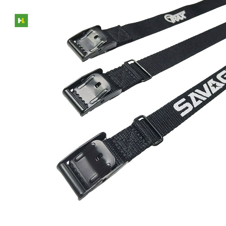 Custom Printed Logo 20mm/25mm Cam Buckle Ratchet Tie Down Straps
