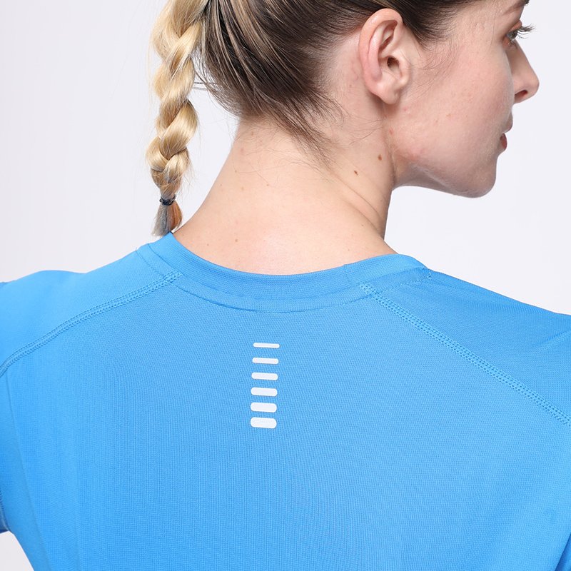 HOSIN 2023 Slim Dri Dry Fit Sport Running T-shirt custom logo Microfibre Gym Tshirt Clothes Sportswear For Women