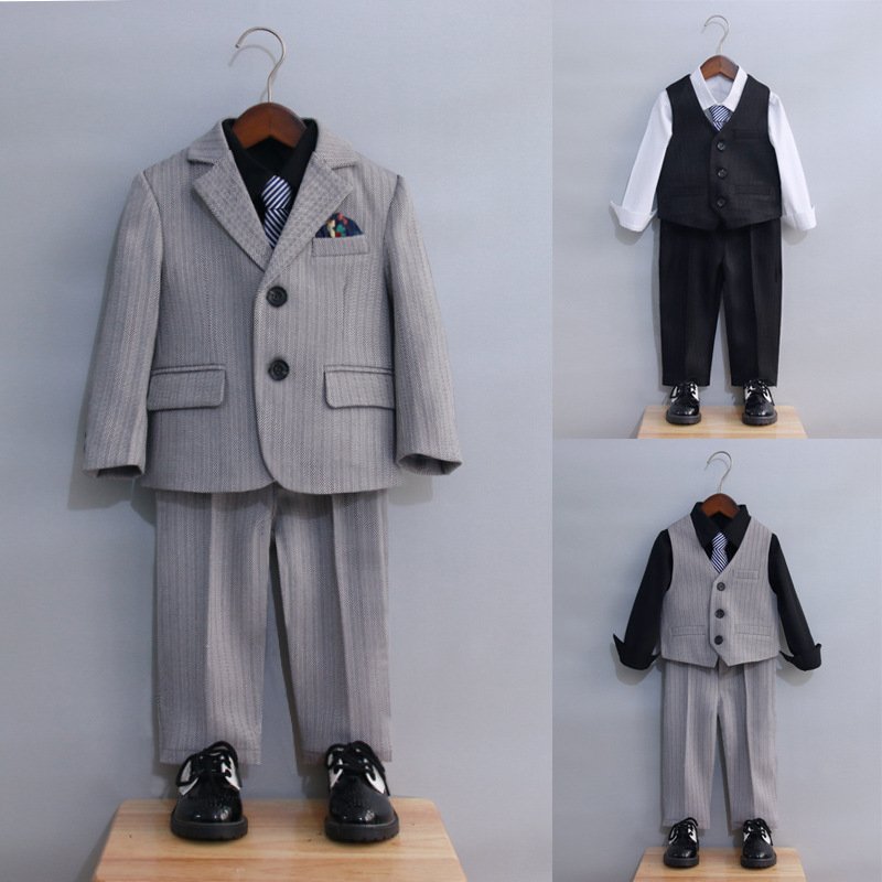 Kids Clothes Gentleman Suit Formal Wear For Birthday Party,Wedding,Baptism Children Clothing Set