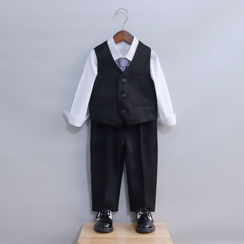 Kids Clothes Gentleman Suit Formal Wear For Birthday Party,Wedding,Baptism Children Clothing Set