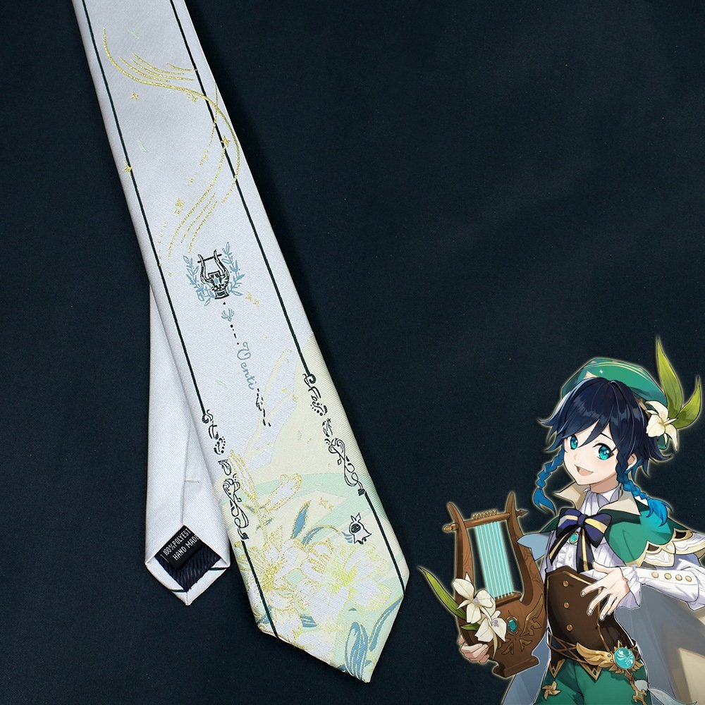 Genshin Impact Venti Xiao Zhong Li Wanderer cartoon collect Anime tie cosplay prop decoration anime show coser