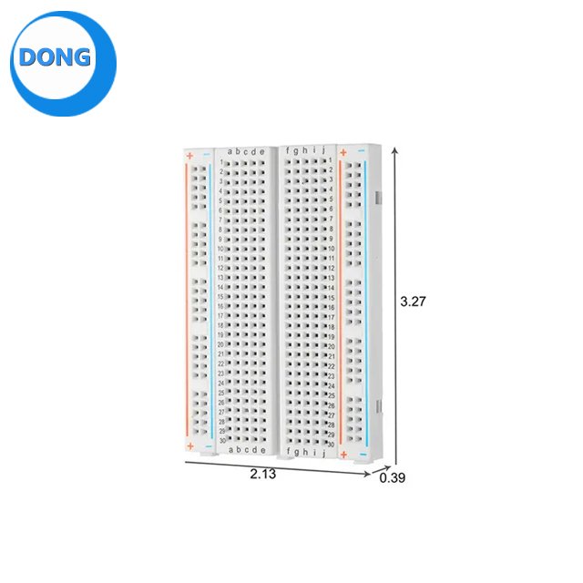 Spliceable Solderless Breadboard 400 Tie Points 300V/3-5A Prototype Project ABS