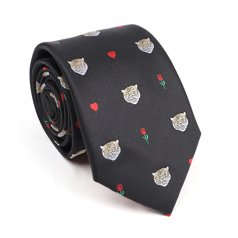 Luxury Brand Catalogue Men's Tie Animal Embroidery Business Leisure Tie Little Bee Designer Tie Wedding Suit Decorations Necktie