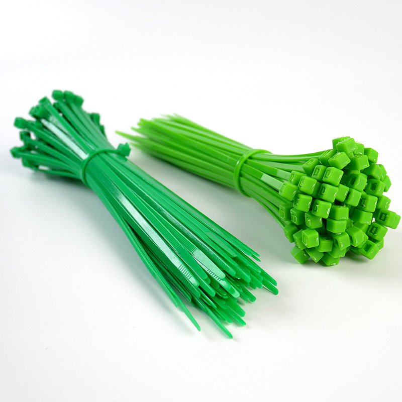 Wiring Accessories Factory Directly Green Nylon 66 Cable Ties cable clamps
