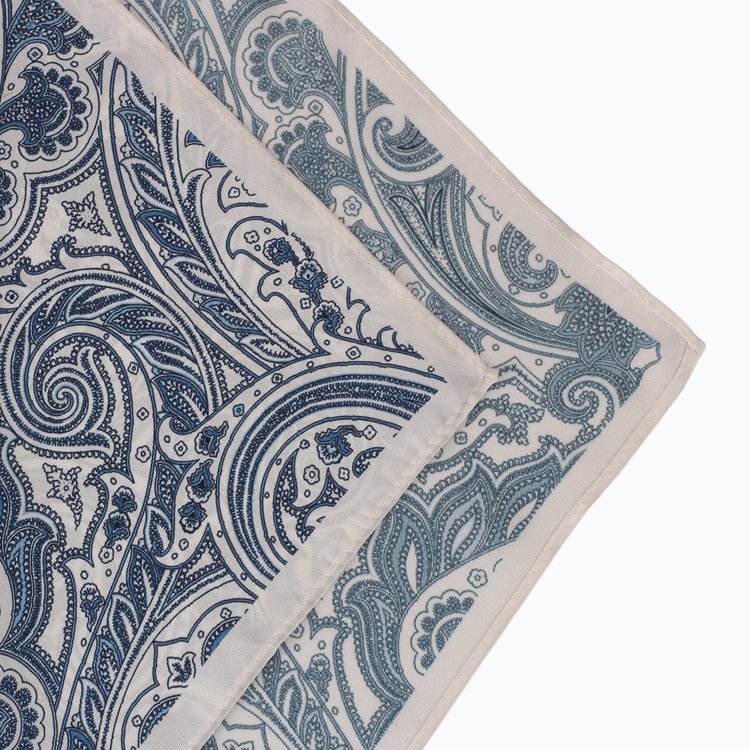 Silk Factory Wholesale High Quality Handkerchief Italian Print Fabric Pocket Square For Party Custom Paisley Hanky