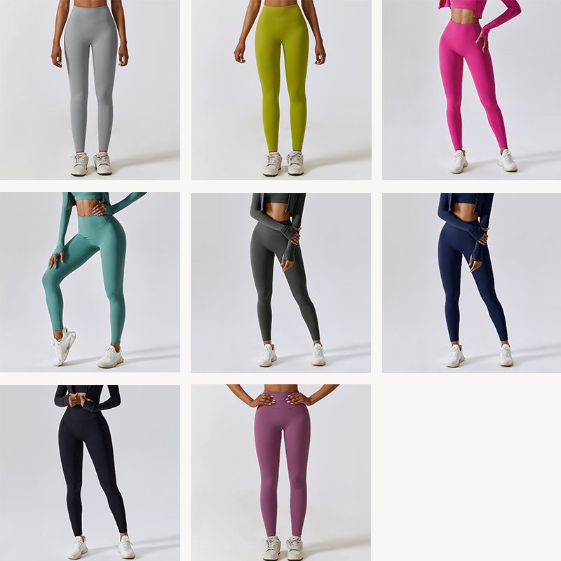 XW-BCK8047 Wholesale Comfort Soft Workout Sets Sportswear High Waist Scrunch Butt Yoga Wear Gym Fitness Leggings For Women