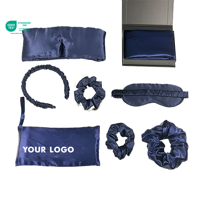 Wholesale Sleep Kit Silk Eye Mask Pure Pillow Covers Summer Pure Silk Pillowcase Gift Set