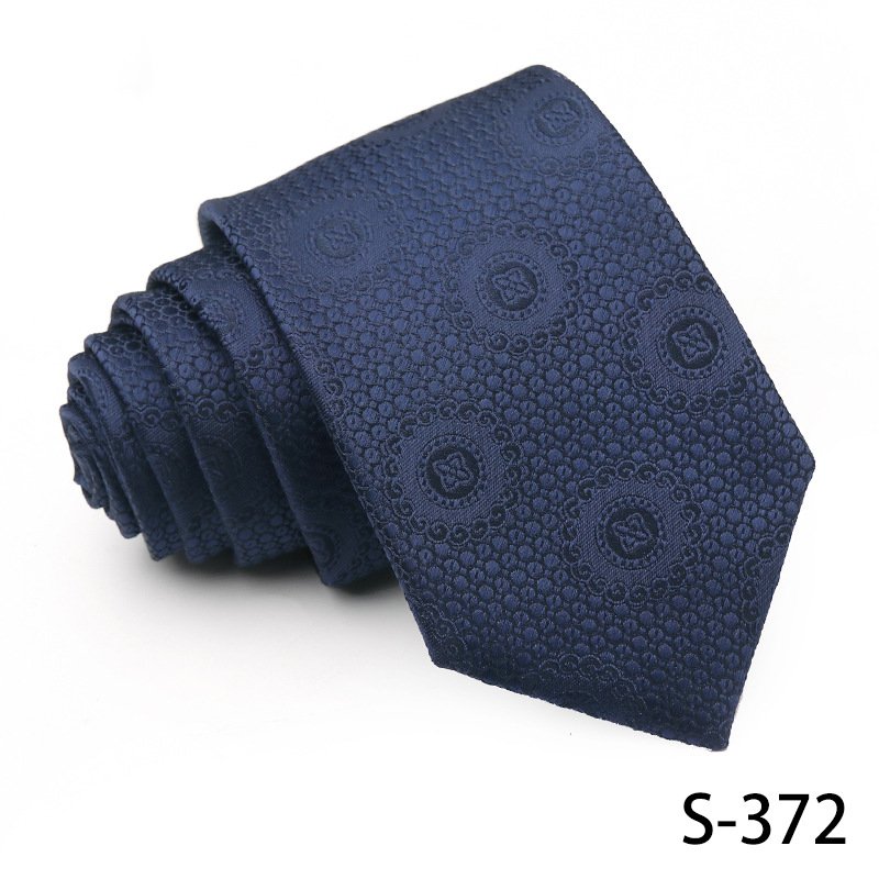 Fashion Ties Manufacturer Blue Men Paisley Ties For Men Business 7.5cm Polyester Mens Silk Tie