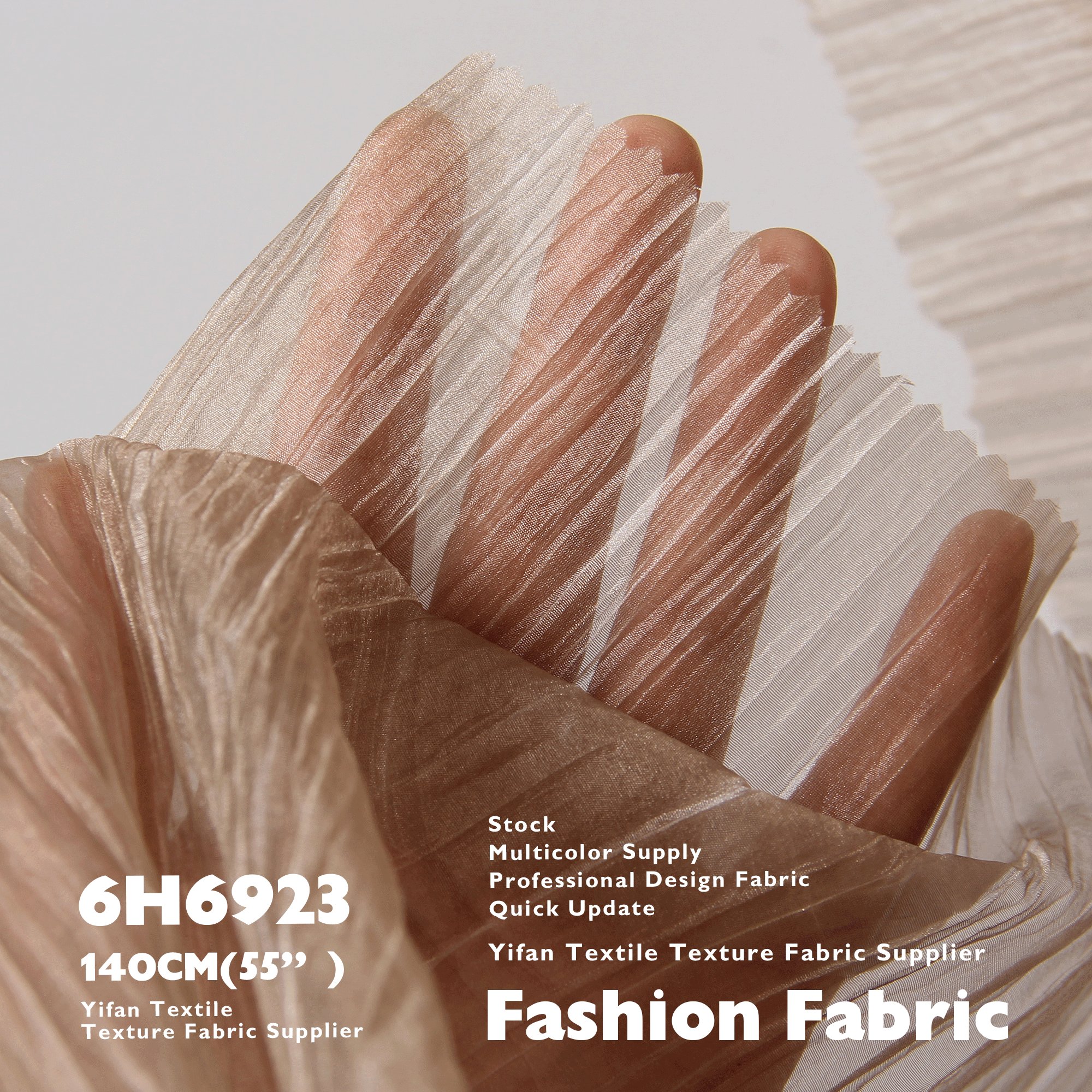 Multi-Color Selection 20G Air Thin Simulated Silk Sand Washed Crepe Chiffon Fabrics For Clothing Wedding Veil Dress Shirt