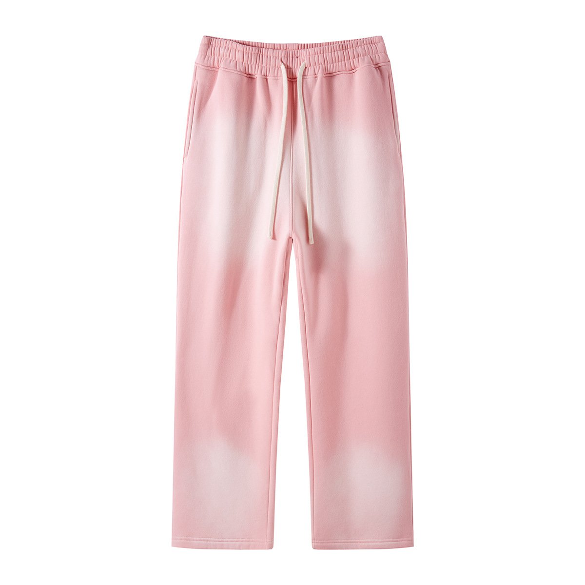 New Design Popular Acid Washing Thick Fleece Sweatpants Top Quality Baggy Streetwear Oversized Sweater Trousers