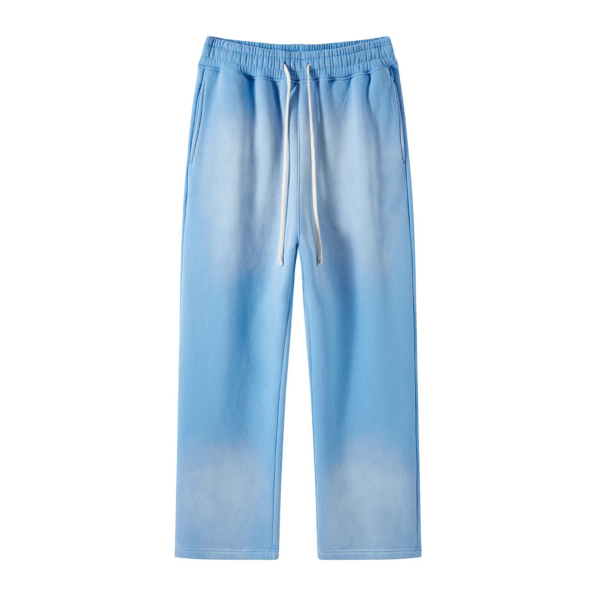 New Design Popular Acid Washing Thick Fleece Sweatpants Top Quality Baggy Streetwear Oversized Sweater Trousers