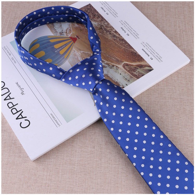 Wholesale Colorful Casual Men's Bold Polka Dot Tie Fashion Personalized Neck Tie For Men Business Leisure Suit Shirts Formal Tie