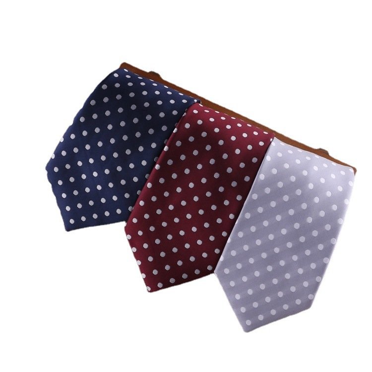 Wholesale Colorful Casual Men's Bold Polka Dot Tie Fashion Personalized Neck Tie For Men Business Leisure Suit Shirts Formal Tie