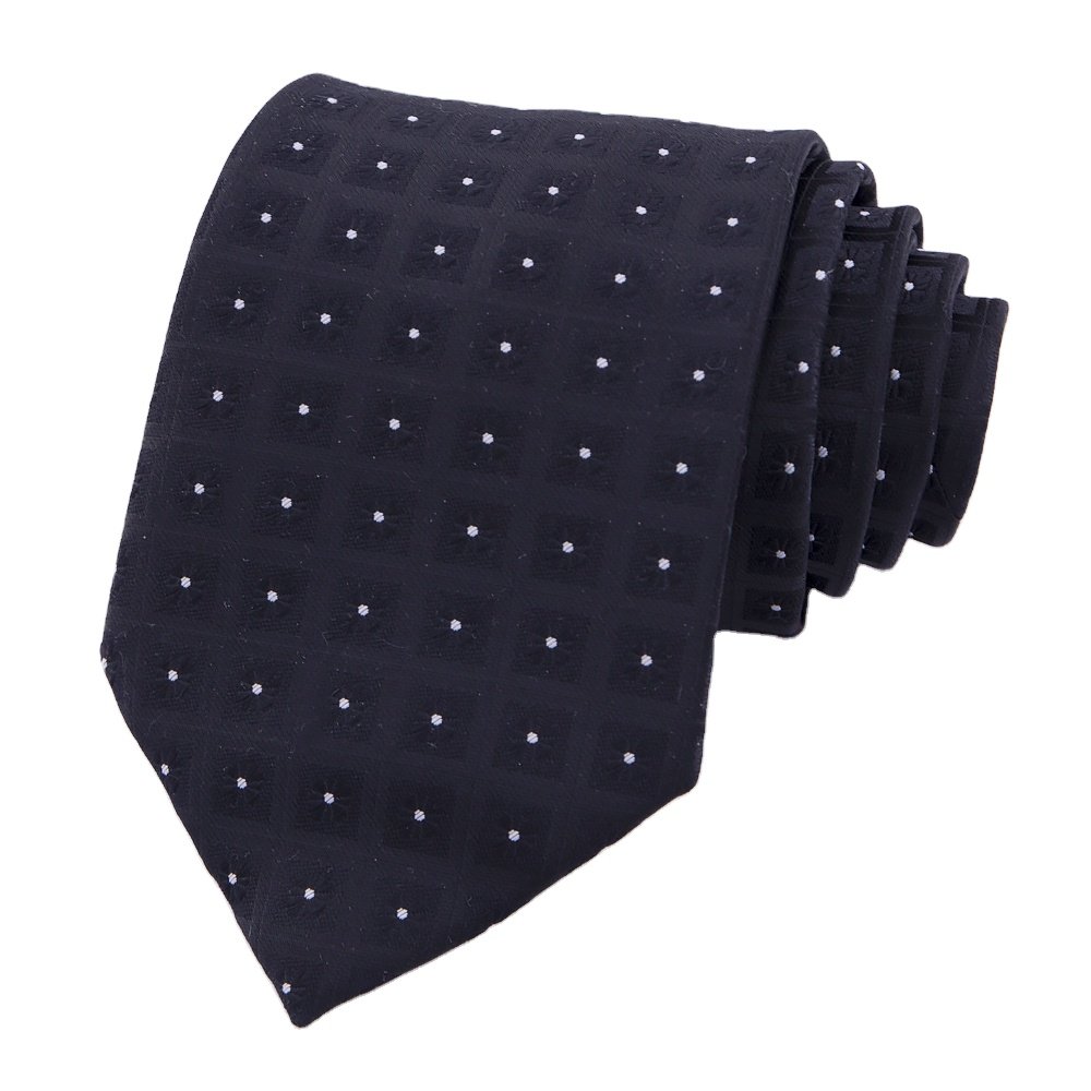 RunLin Factory Custom Wholesale Yarn Dyed Woven Jacquard Fabric Daily Formal Casual Handmade Customized Silk Ties