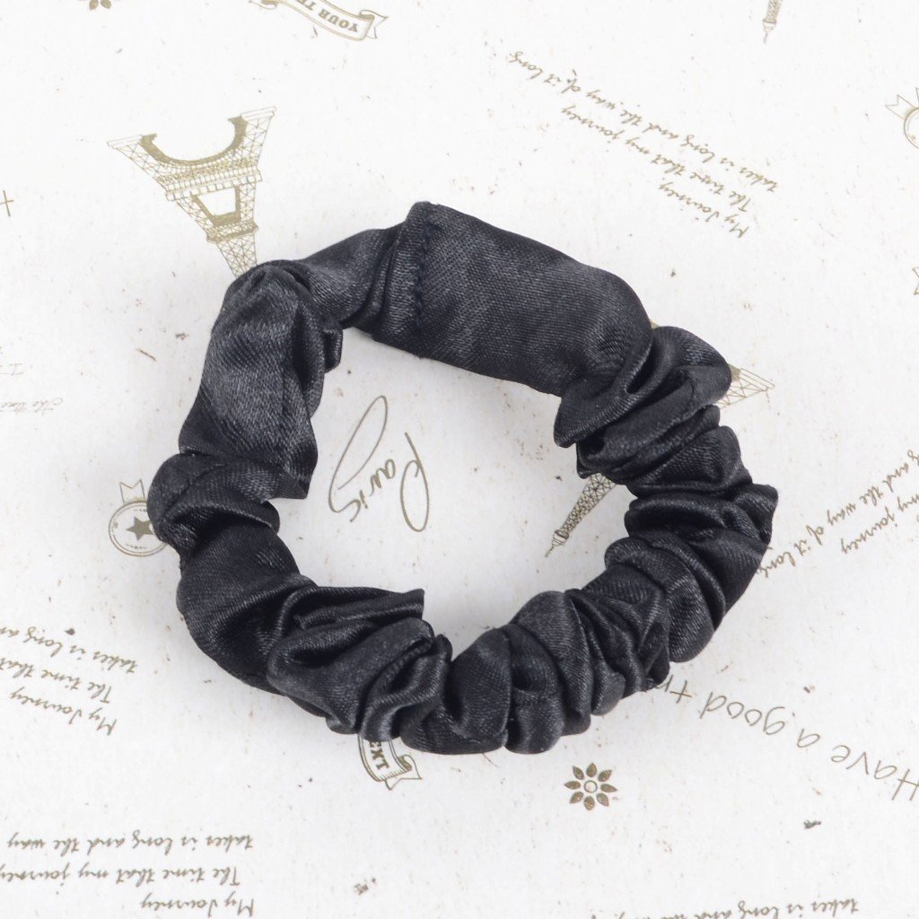 Wholesale Top Quality Hair Accessories solid color Hair Bands Ties Ponytail satin silk Hair Scrunchies for Women Girls