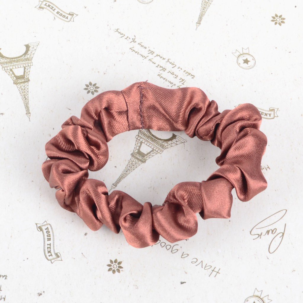 Wholesale Top Quality Hair Accessories solid color Hair Bands Ties Ponytail satin silk Hair Scrunchies for Women Girls