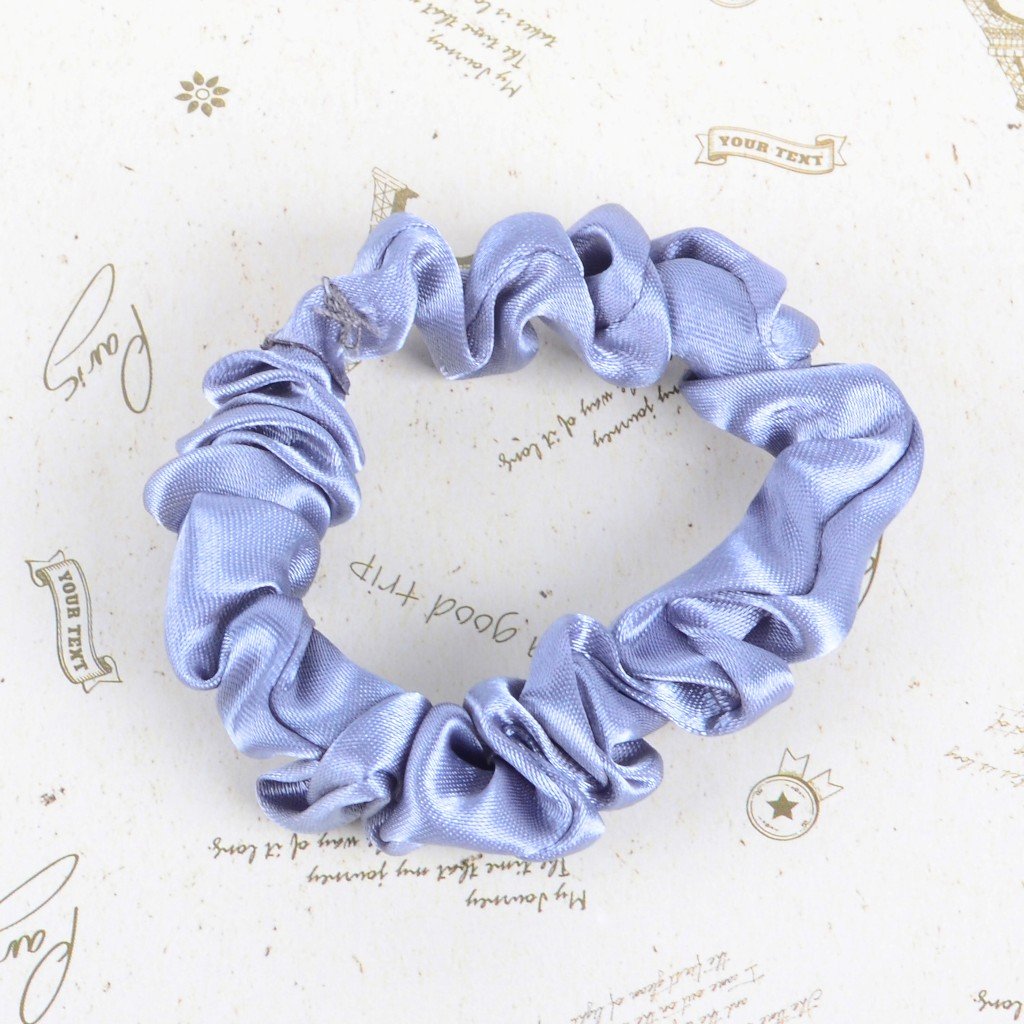Wholesale Top Quality Hair Accessories solid color Hair Bands Ties Ponytail satin silk Hair Scrunchies for Women Girls