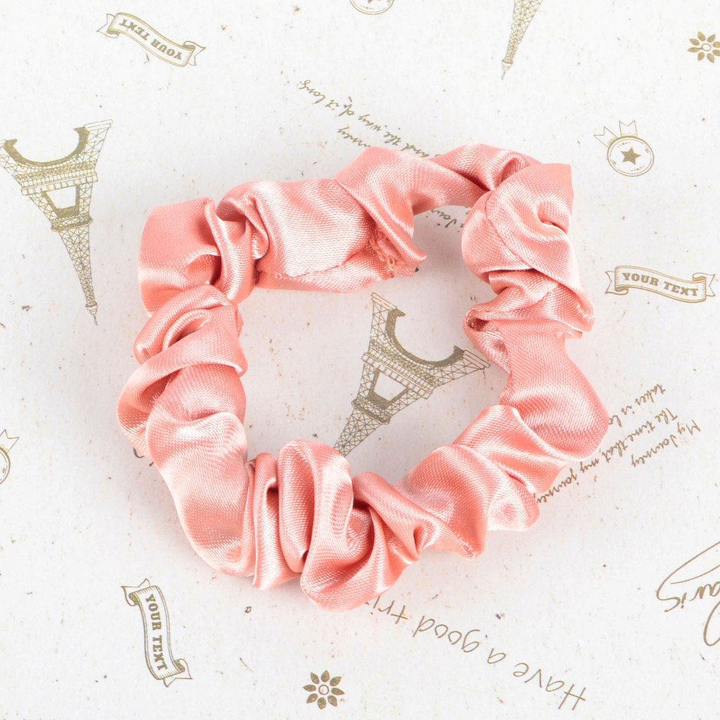 Wholesale Top Quality Hair Accessories solid color Hair Bands Ties Ponytail satin silk Hair Scrunchies for Women Girls