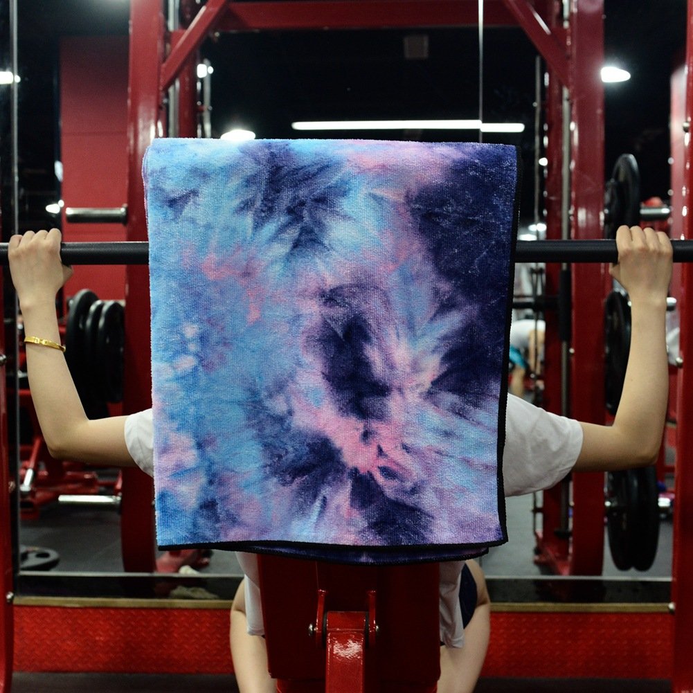 Tie Dye Sports Towel Large Size Lightweight Custom Fast Quick Dry Travel Fitness Gym Towel
