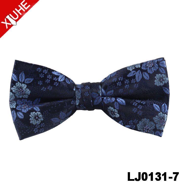 Cheap Bowties Paisley Custom Blue Green Adjustable Bowtie Solid Polyester Bow Tie For Men