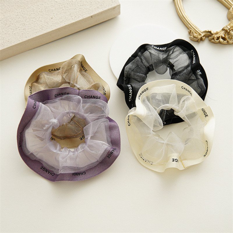 YT New Arrival Luxury Elegant Scrunchies Hair ties Elastic Hair Band Ropes for Women Large Satin Silk Women Hair Scrunchies