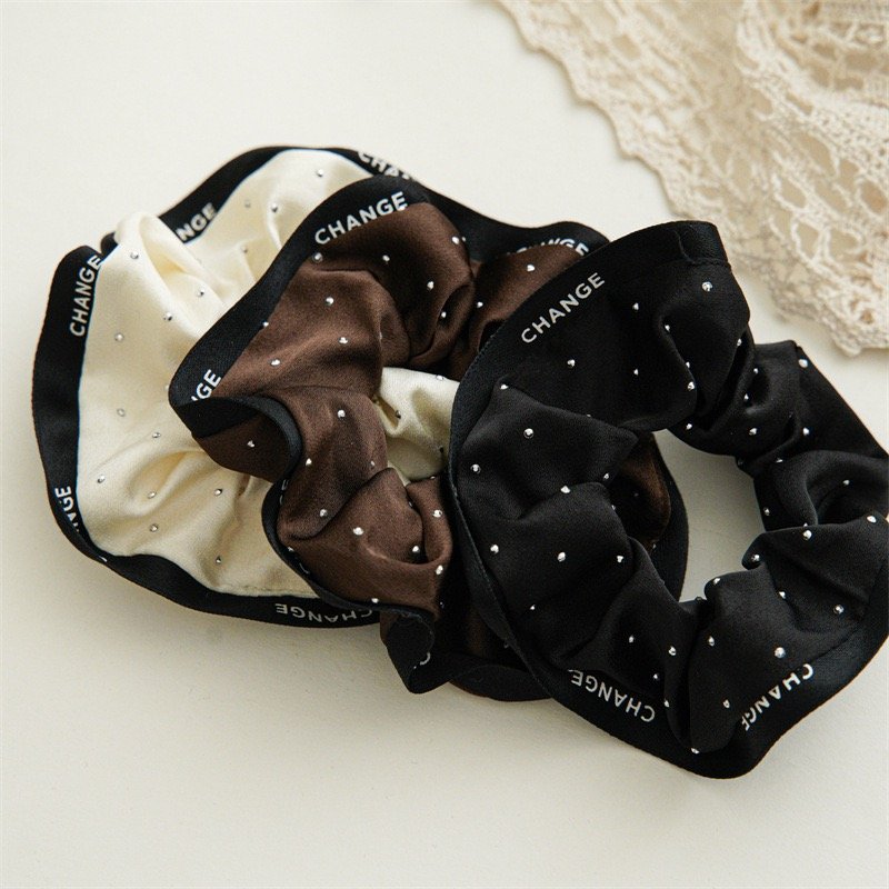 YT New Arrival Luxury Elegant Scrunchies Hair ties Elastic Hair Band Ropes for Women Large Satin Silk Women Hair Scrunchies