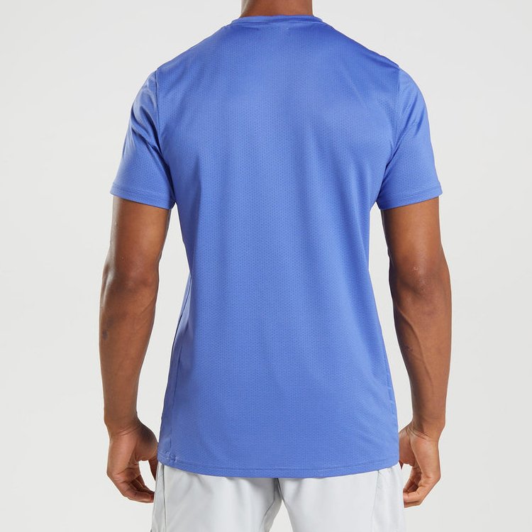 Gym Sports T Shirts Crew Neck Athletic Running Wholesale Mesh Polyester for Men Custom Logo Printed T-shirts Blank Tshirt O-neck