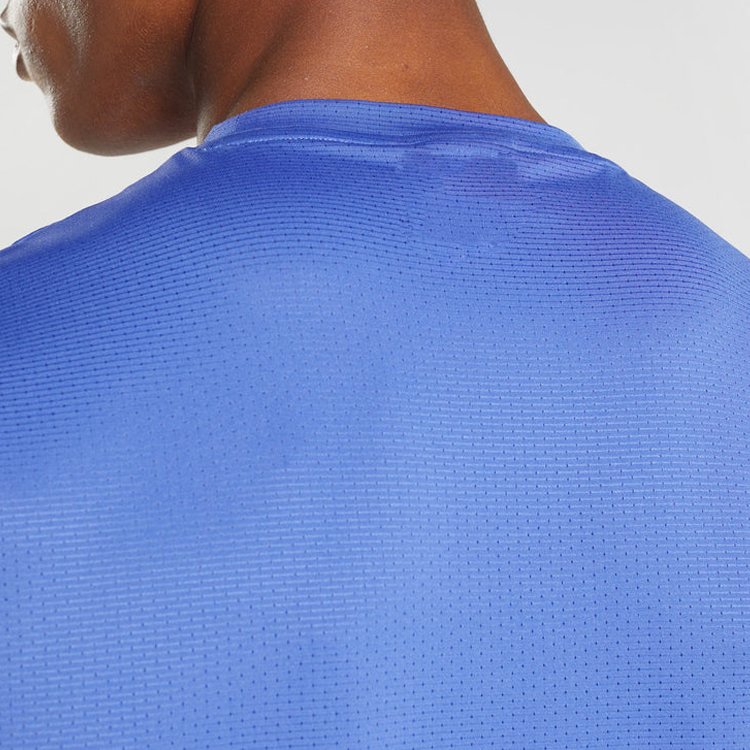 Gym Sports T Shirts Crew Neck Athletic Running Wholesale Mesh Polyester for Men Custom Logo Printed T-shirts Blank Tshirt O-neck
