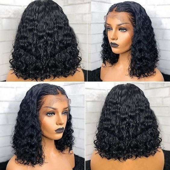 Vietnamese Raw Hair Hd Lace Frontal Wig Glueless Double Drawn Short Bob Wigs Human Hair Lace Front Wig For Black Women