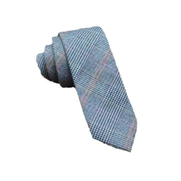 Heavy Women Children Twist Jacquard Knitted Long Wool Polyester check Ties