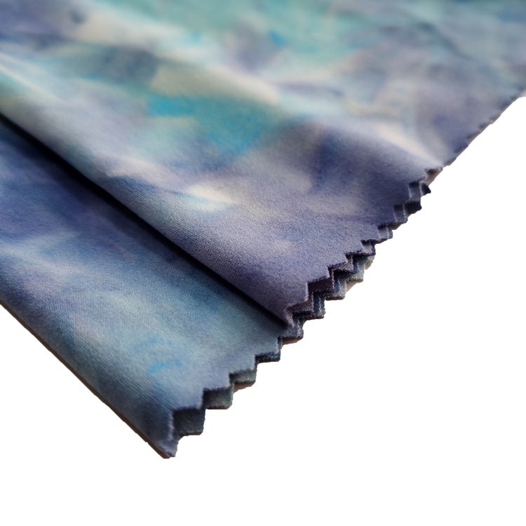 Hot sale OEM/ODM New Professional dty factory supplier jersey fabric Tie Dyed Brushed stretch single jersey
