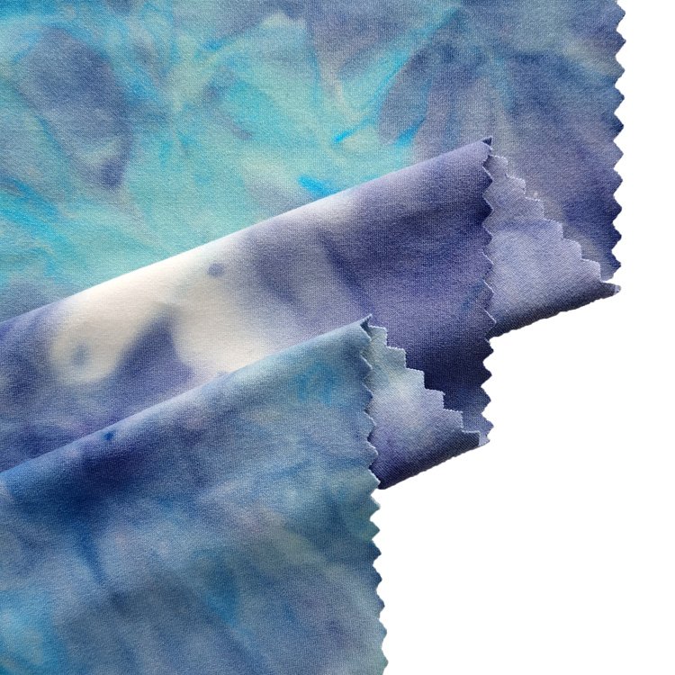 Hot sale OEM/ODM New Professional dty factory supplier jersey fabric Tie Dyed Brushed stretch single jersey