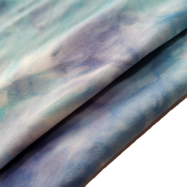Hot sale OEM/ODM New Professional dty factory supplier jersey fabric Tie Dyed Brushed stretch single jersey