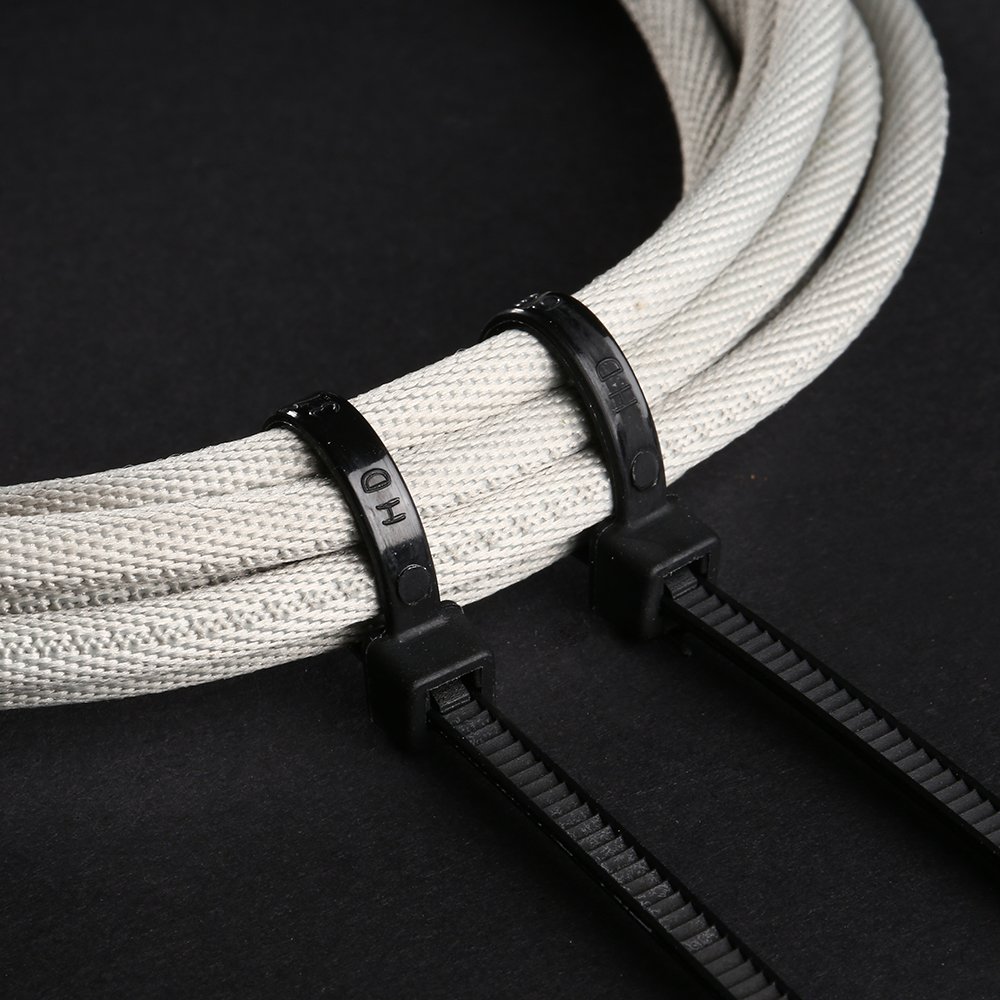 Best Selling Anti-slip Strong Durable Black White Custom Wire Wrap Plastic Nylon 66 Cable Tie