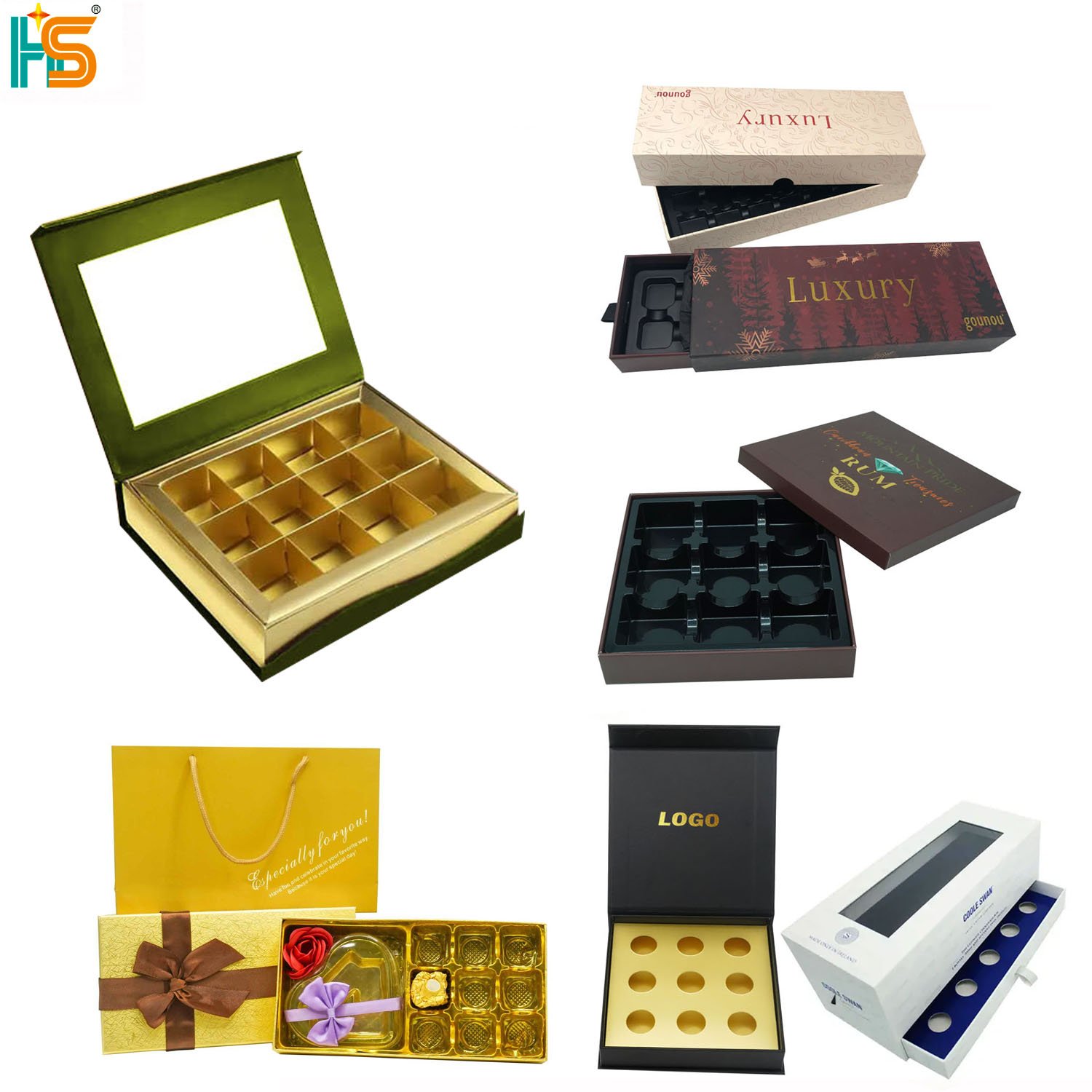 Luxury Cardboard Custom Logo Lid And Base Ribbon Bow Tie Gift Boxes For Flowers And Chocolates