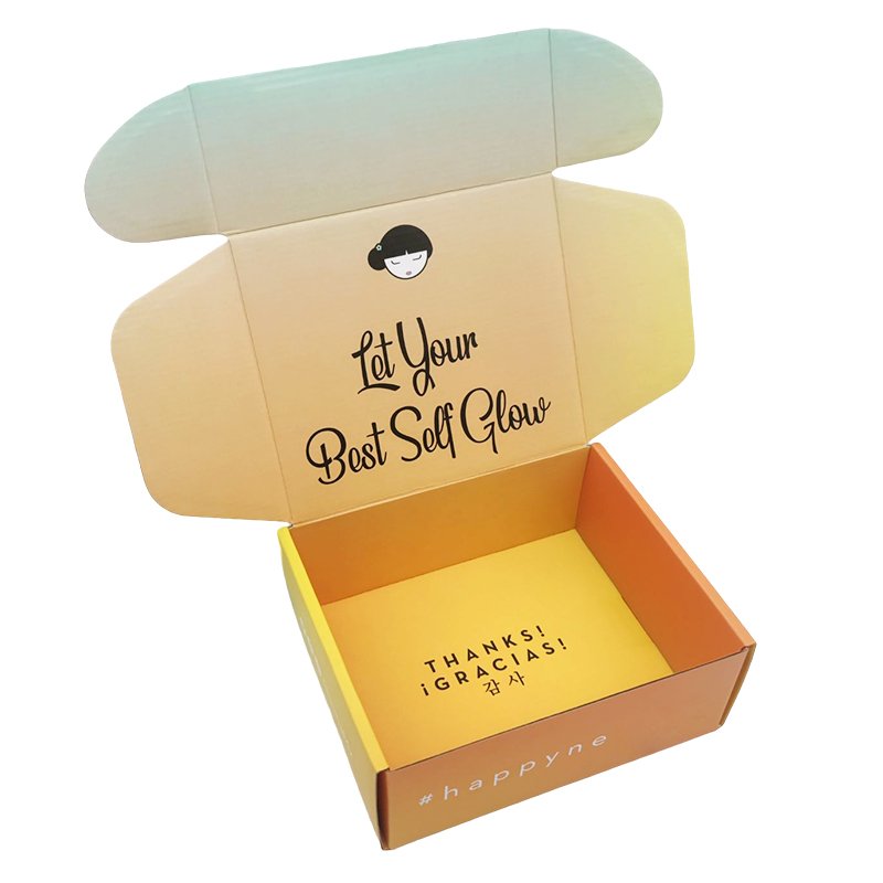Wholesale gold foil women exclusive hijab sunglasses storage corrugated branded cardboard boxes custom packaging for shipping