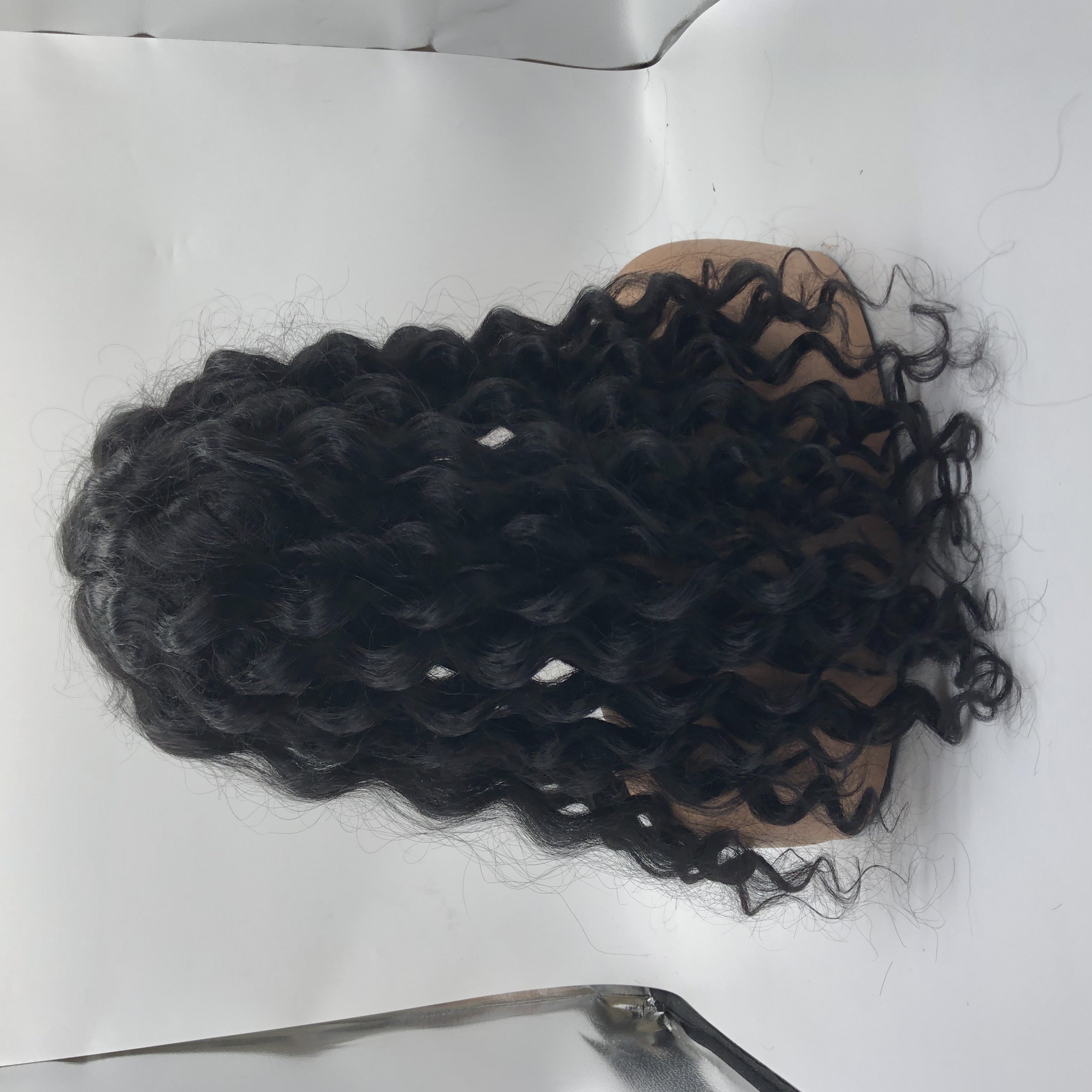 Custom Natural Hairline Silk Base Mesh Base Women Toupee Human Hair