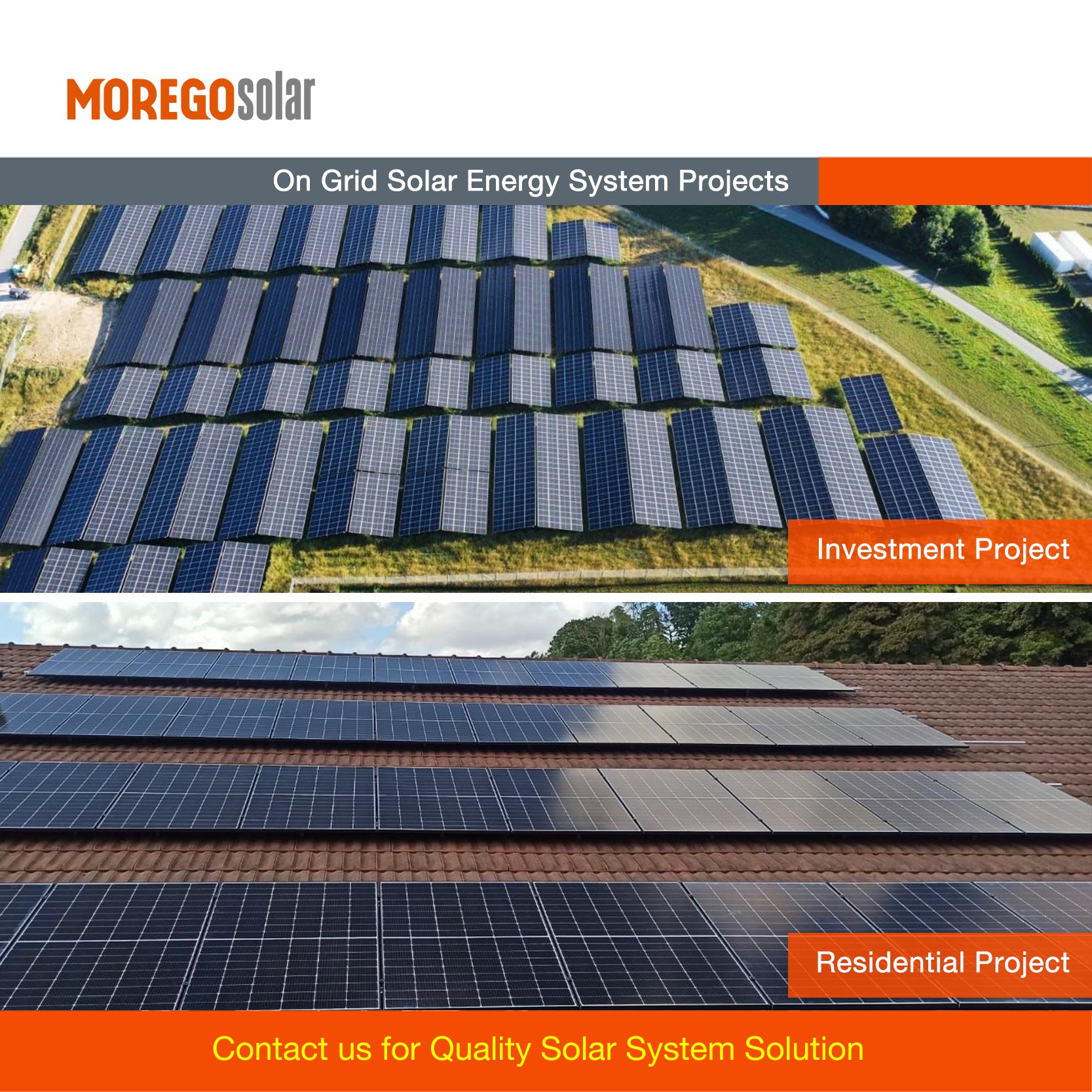 Moregosolar complete home solar system 20KW 25KW 30KW 40KW solar panel system floating for sale