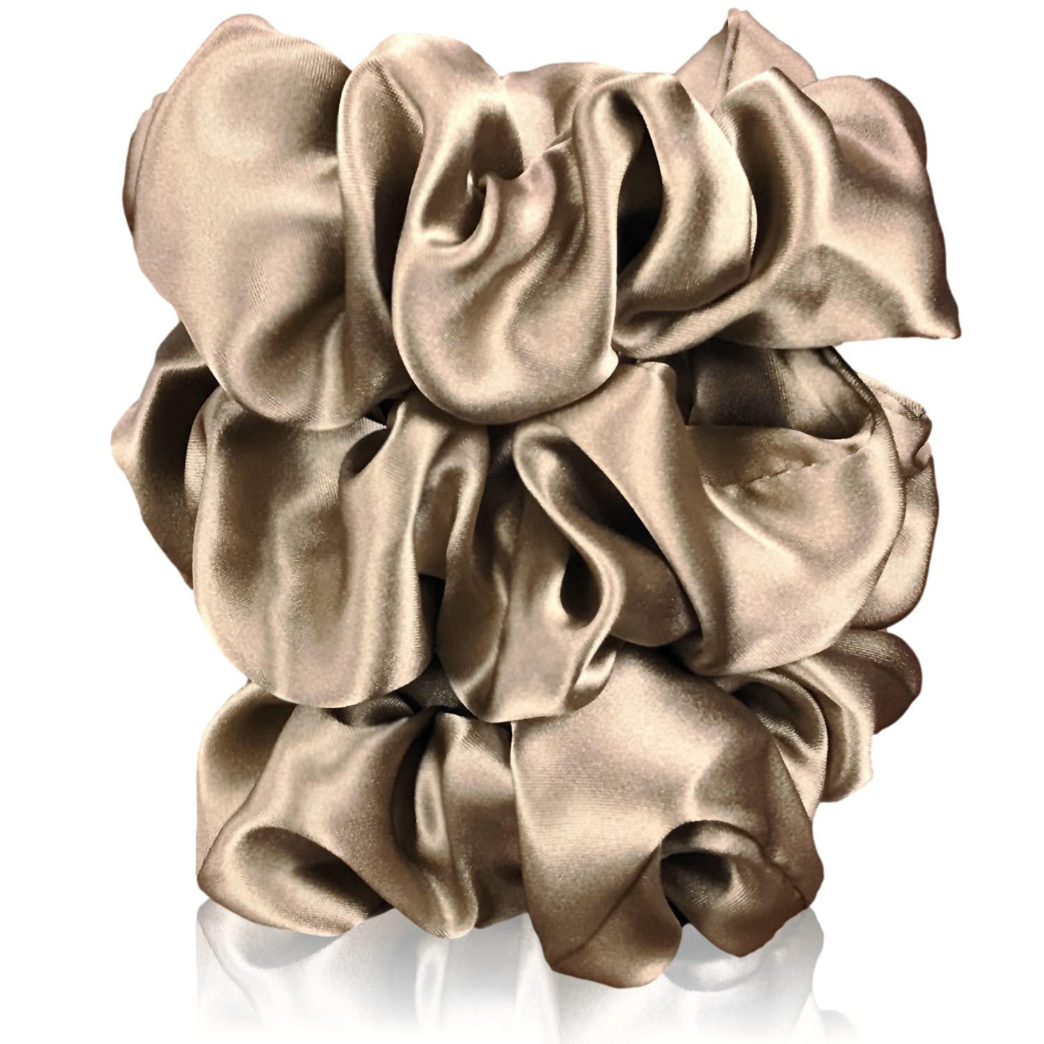 elastic America&Europe HOT SELLING silk hair tie black ivory white 19mm 3.5cm 100% pure mulberry silk scrunchies
