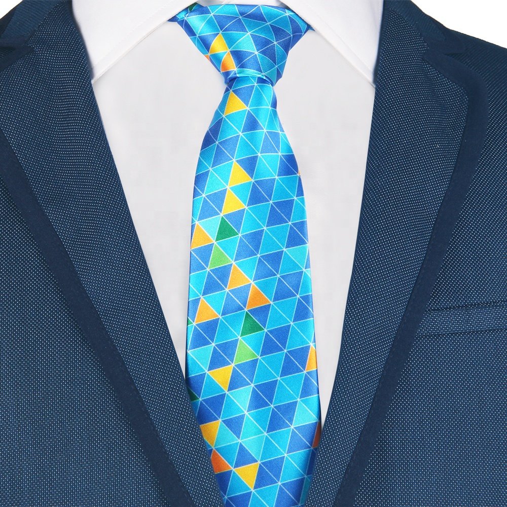 Wholesale Import Man Fashion Hand-made Silk Polyester Custom Printed Tie
