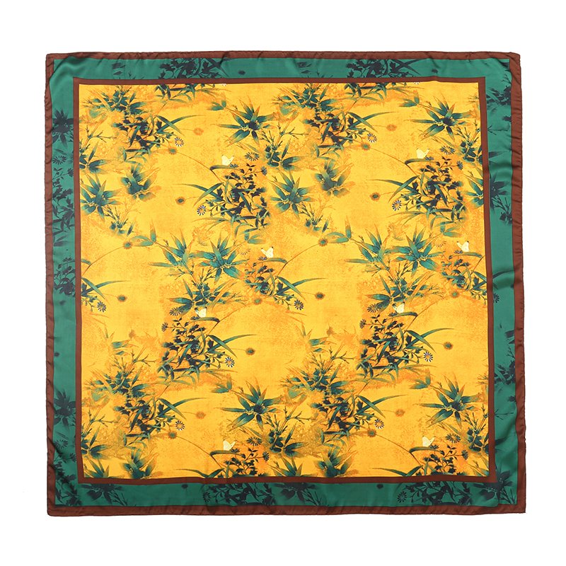 Wholesale 2024 Newest Spring Summer Soft Tie Small Square Scarf 70*70cm Polyester Silk Printed Hair Scarves Bandanas
