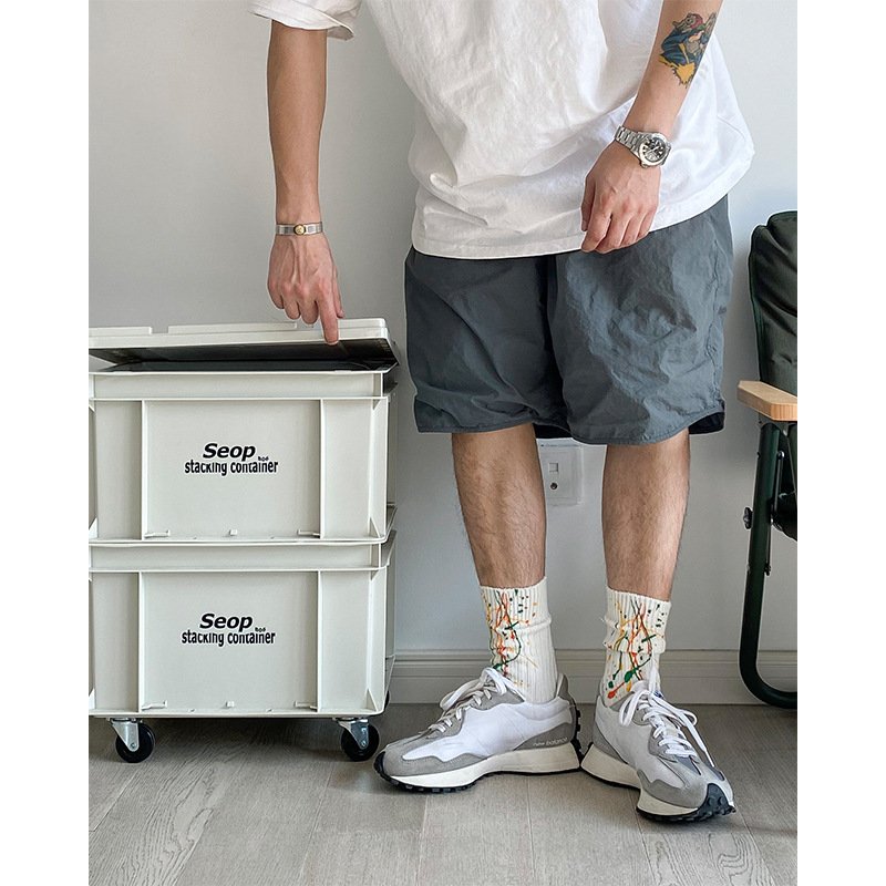 Newest fashion design top quality chunky line knitted cotton man crew socks couples scribble tie dye socks unisex leisure socks