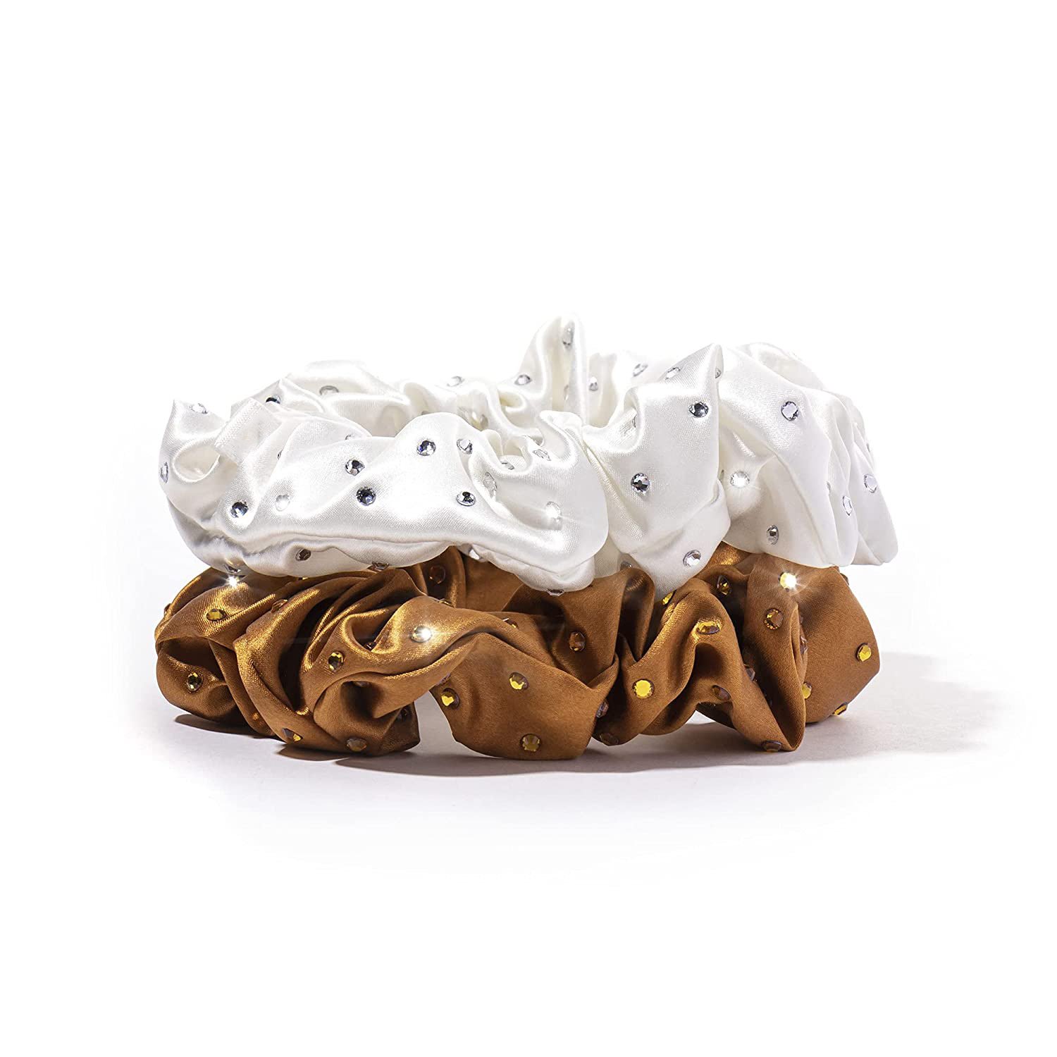 Hot Sale Custom Luxury Shiny Small Mini Satin Silk Scrunchies Hair Ties Elastic Hair Band Headbands for Women